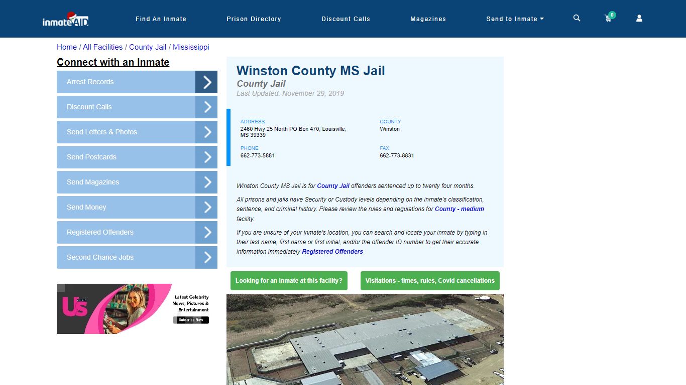 Winston County MS Jail - Inmate Locator - Louisville, MS
